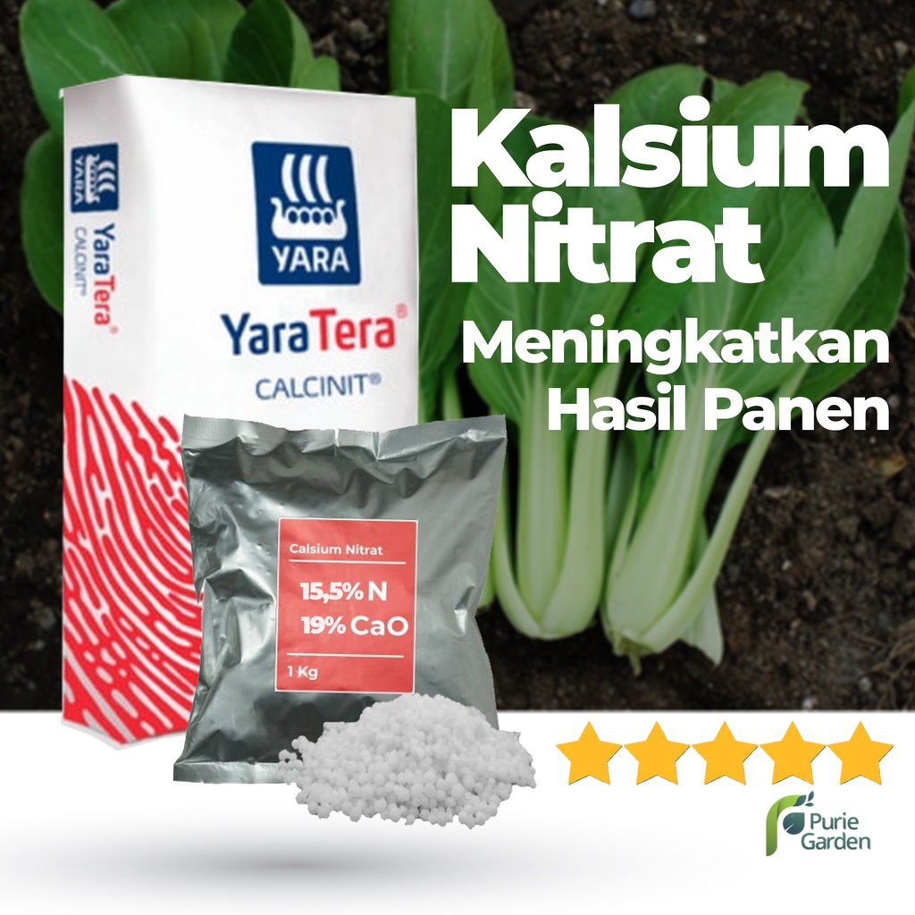 Pupuk Nutrisi Pemacu Pertumbuhan Tanaman Kalsium Nitrat Calcium 1Kg PG KDR