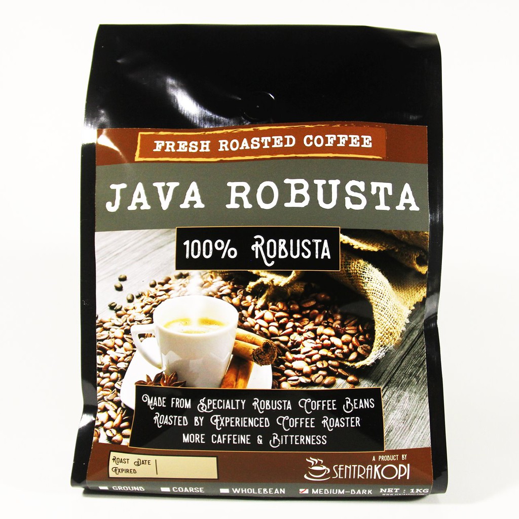 

Sentra Kopi Java Robusta 1 KG - Bubuk / Biji - Premium Coffee