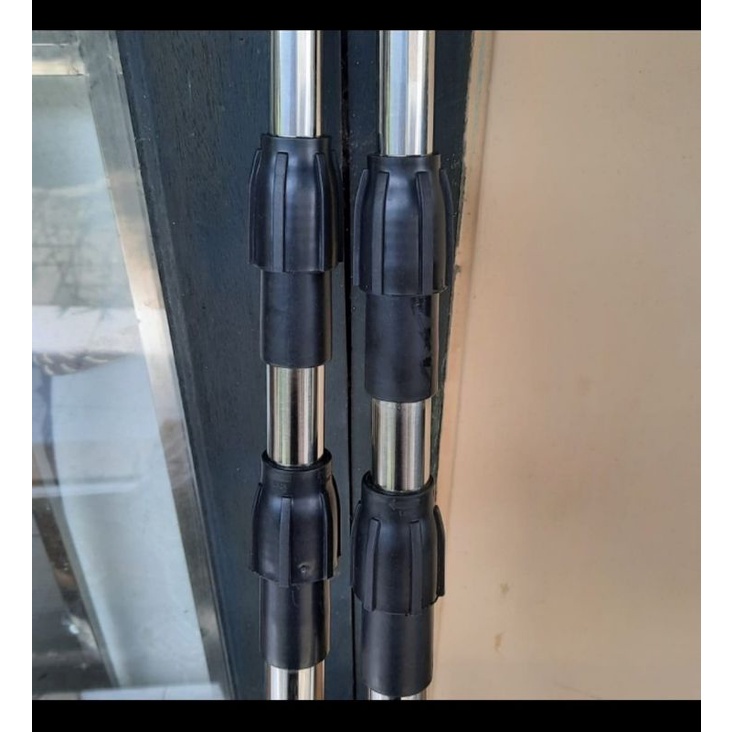 Tiang Tenda Teleskopik Stainless chrome kokoh tiang flysheet awning