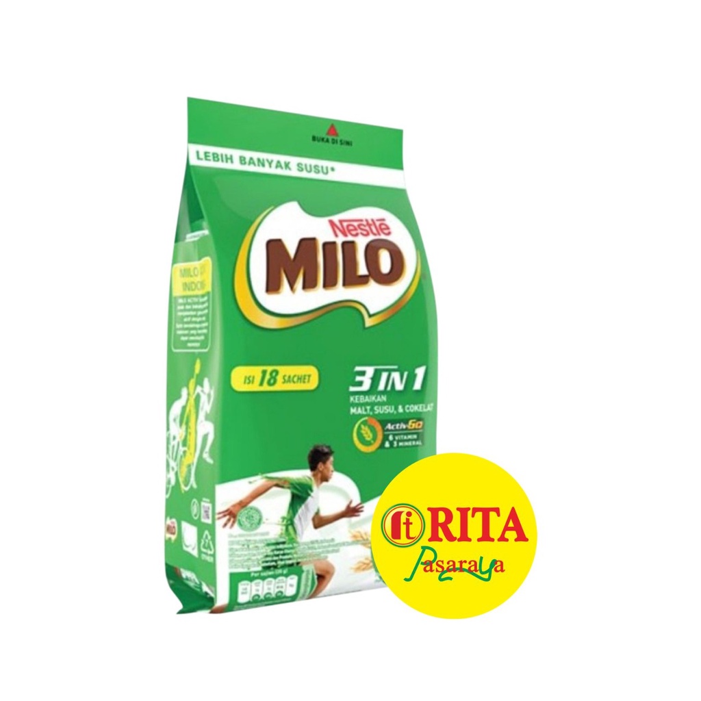 

Milo Susu 3in1 Polibag 18x35gr