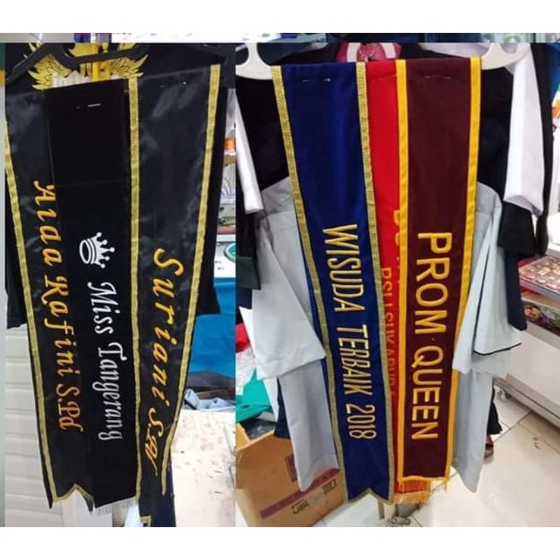 Selempang bordir-selempang wisuda bordir