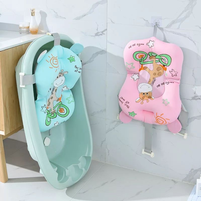 SUPER PROMO! Matras alas mandi bayi model Jaring, Polos, dan Jerapah lucu