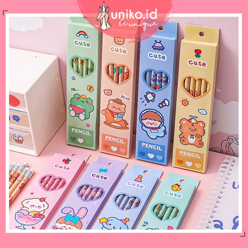 UNIKO.ID - 6PCS PENSIL MOTIF BUAH / PENCIL MURAH MERIAH