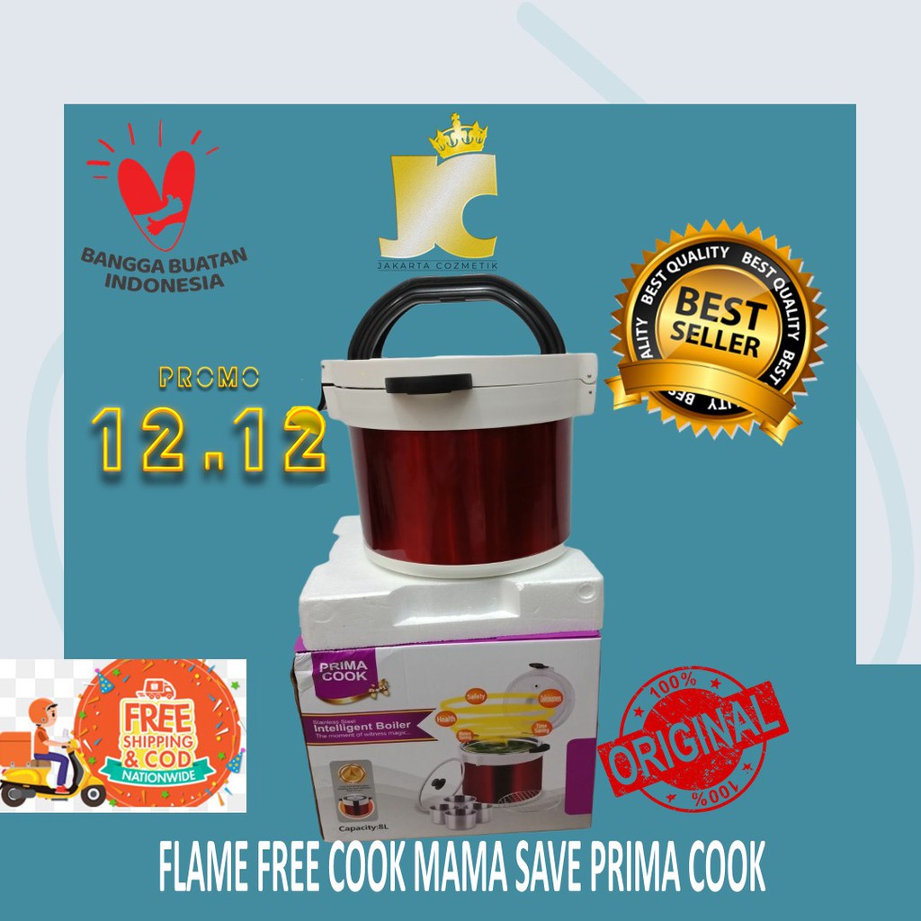 Termurah Magic Brand / Flame Free Cook Mama Save Prima Cook / Panci Ajaib / Mejikom Tampa Listrik