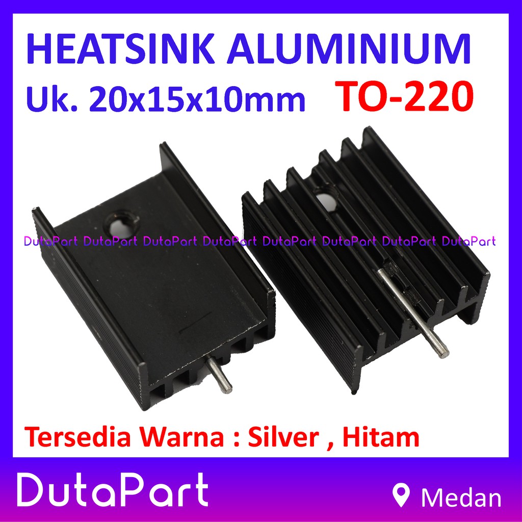 Heatsink Aluminium Pendingin 20x15x10mm TO-220 TO220 Heat Sink IC Transistor 7805