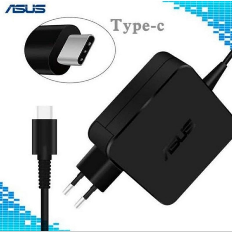 Adaptor Charger Asus Kotak 20V 2.25A 65W USB Type C for Asus Zenbook UX370 UX370U