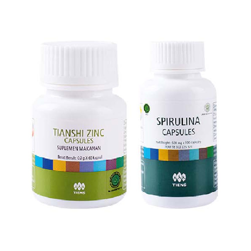 Jual Tiens / Tianshi Paket Penggemuk Badan Basic | Zinc + Spirulina