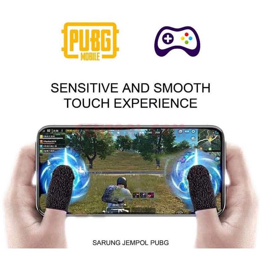 Sarung Tangan Jempol 1 Pasang Sarung Jari Gaming Anti Basah/Anti Kering Sarung FF Game PUBG