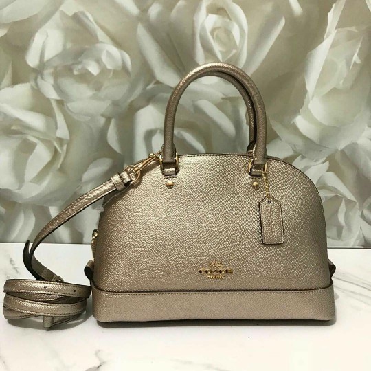 Coach Mini Sierra Platinum Leather . Tas Coach Original