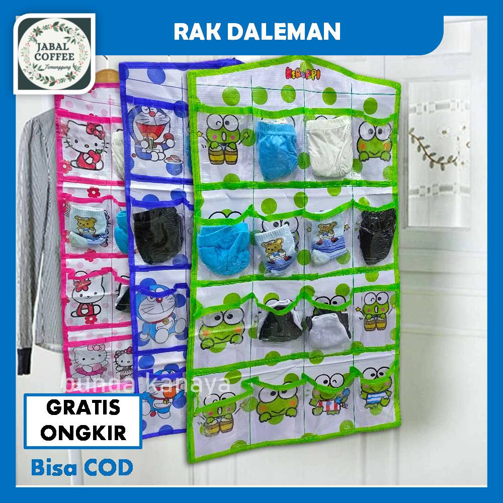 Rak Underwear Karakter / Rak Gantung Organizer / Gantungan Tempat Pakaian Celana Dalam / Rak CD J56