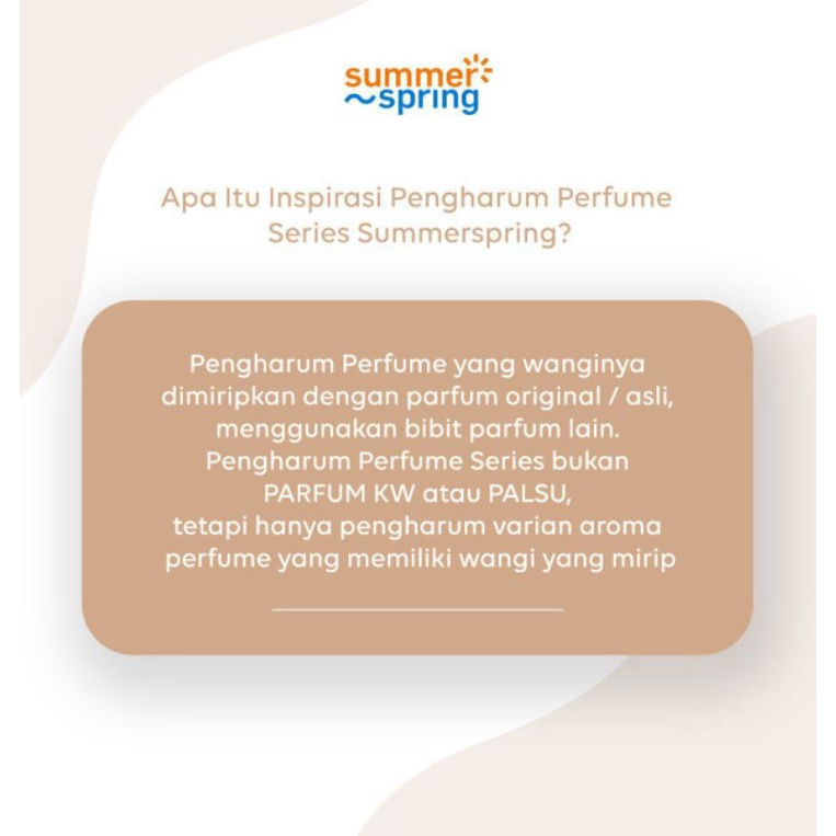 SUMMER SPRING SPRAY PENGHARUM MOBIL RUANGAN TOILET LEMARI BY SUMMERSPRING