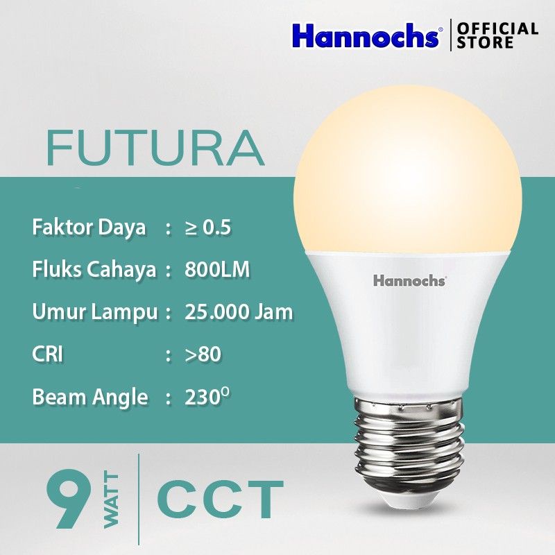 Hannochs Futura 9 Watt CCT Smart Led Wifi