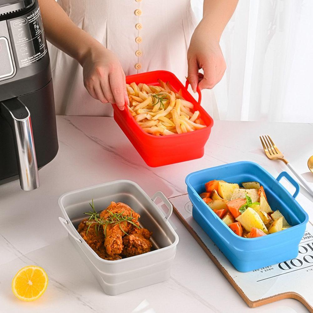 Suyo Nampan Silikon Bentuk Kotak Reusable Untuk Panggangan BBQ