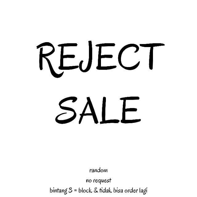 Kaos Reject SALE tidak bisa request, random