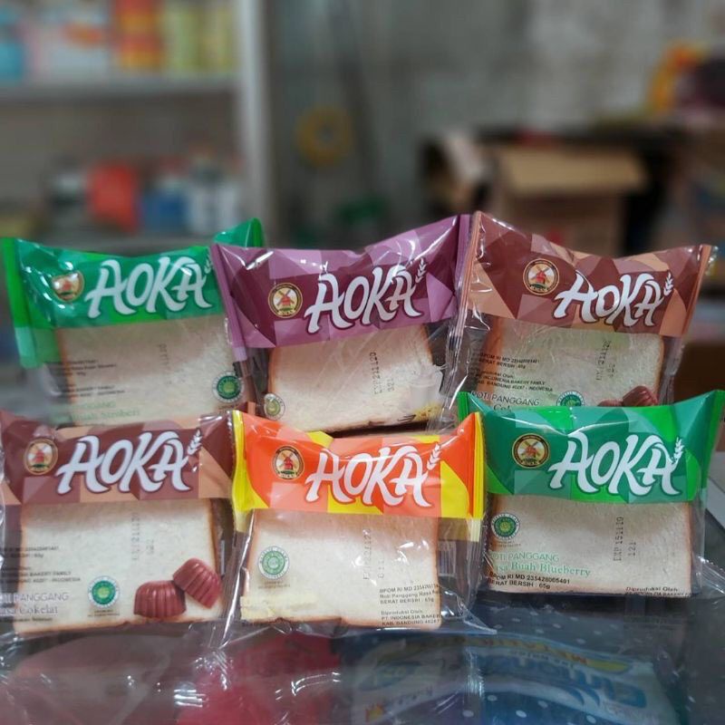 

roti panggang AOKA aneka rasa per 10pcs