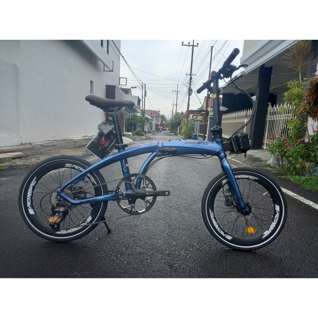 Fullbike Sepeda Lipat Seli NORIS 3.0 9 Speed Groupset Shimano dan Syte Ban 20 inch Baru