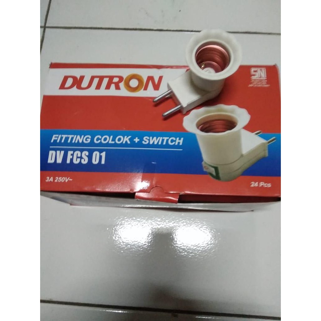 Dutron Fitting colok dengan Switch