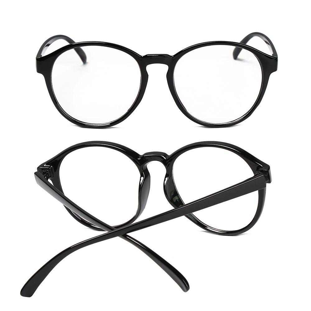 Lily Kacamata Bulat Unisex Ultra Ringan Plastik Retro Frame Kacamata Optik