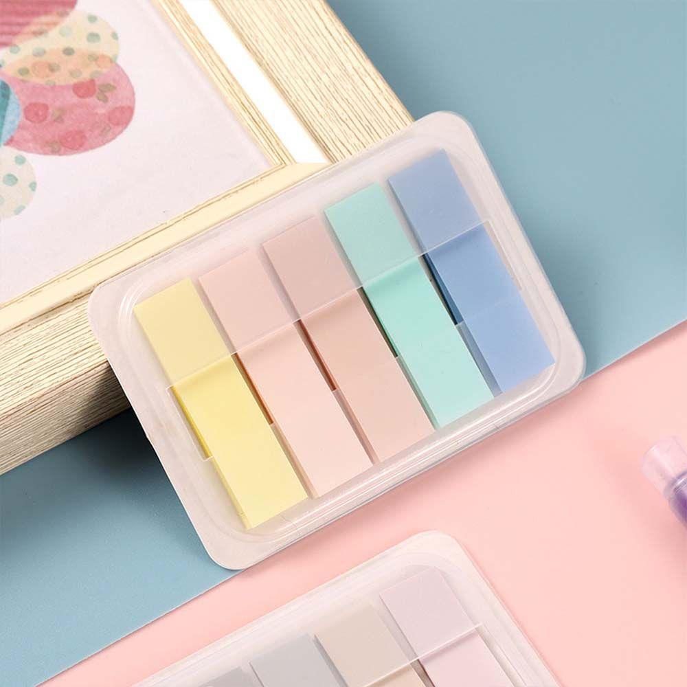 Mxbeauty Index Memo Pad Portable Self-Adhesive Perlengkapan Kantor Sekolah Bookmark Penanda Alat Tulis Tangan Akun Notes Sticky Note