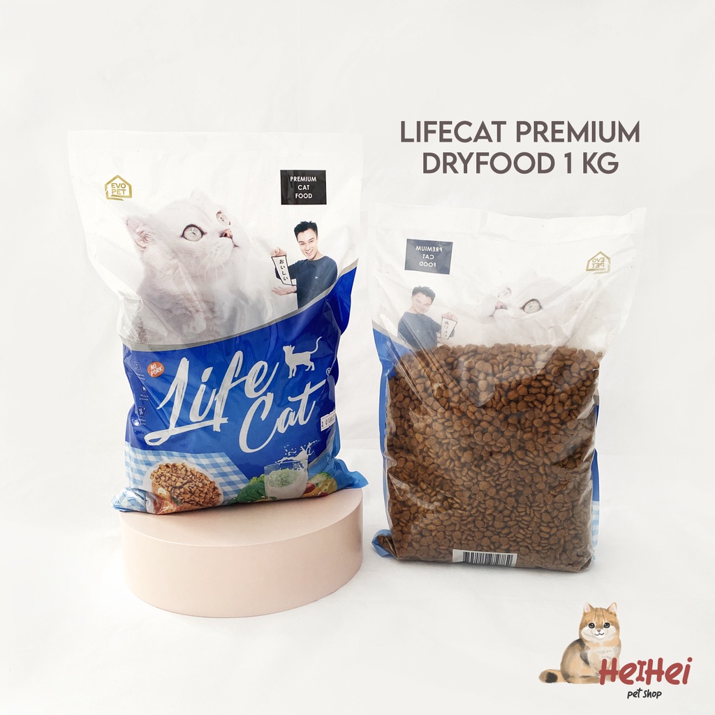 Life Cat Dryfood Repack 1 kg - Makanan Kucing Kering Lifecat Premium Adult Cat Food 1 kg