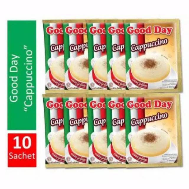 

Kopi Good Day Cappuccino isi 10 Sachet