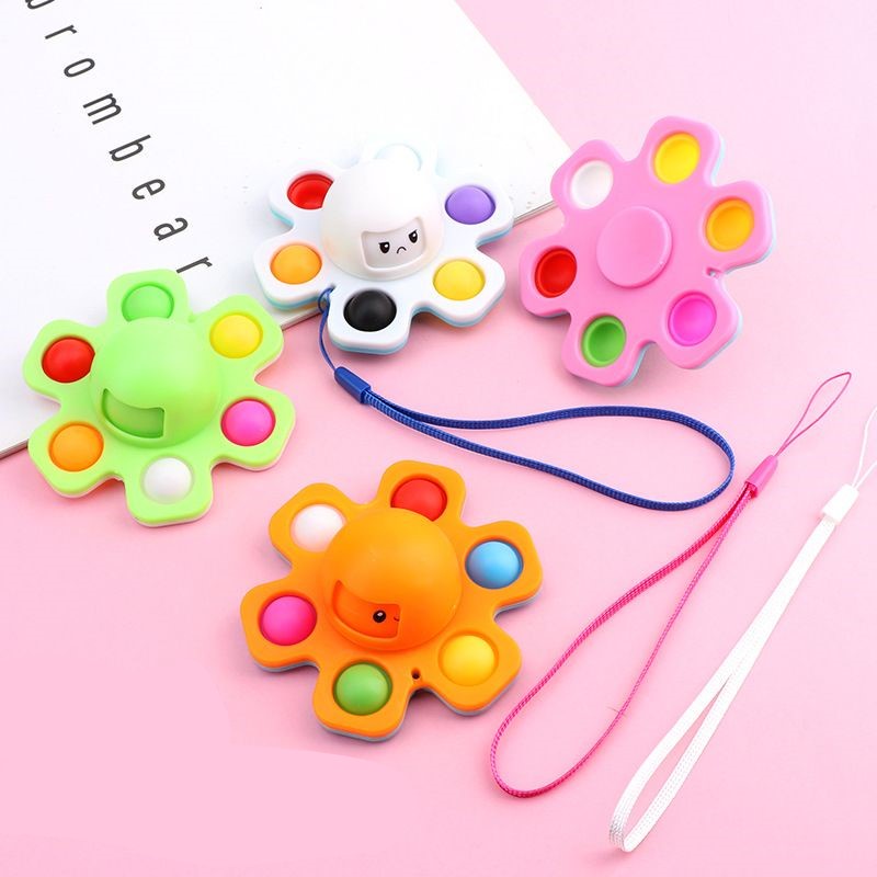 Mainan Anak SPINNER POP IT Fidget Pop it push viral Fingertip Spinner-7