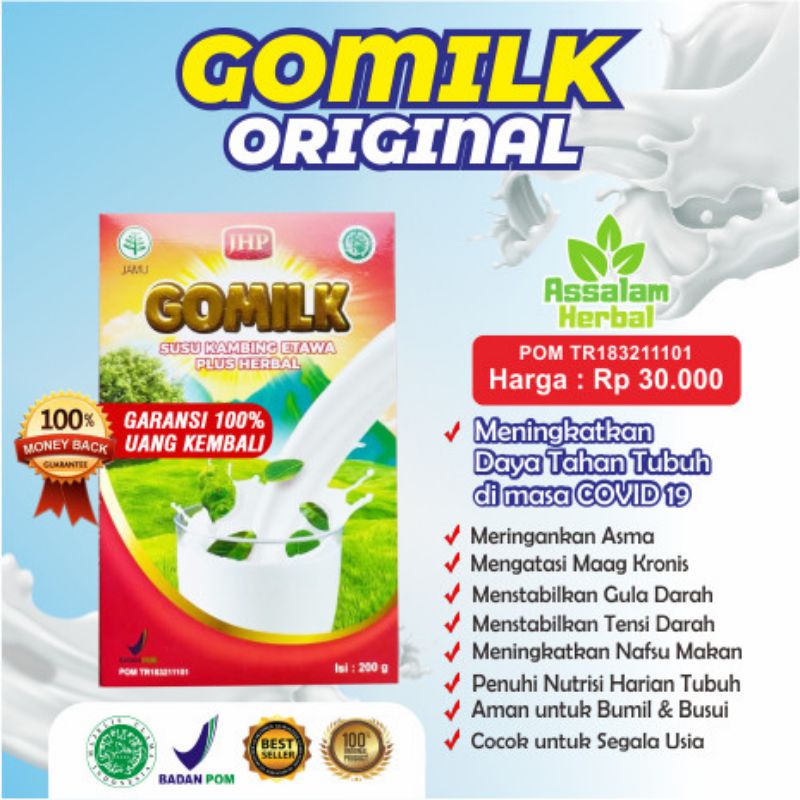 

SUSU KAMBING GOMILK | SUSU KAMBING ETAWA PLUS HERBAL | GOMILK ORIGINAL