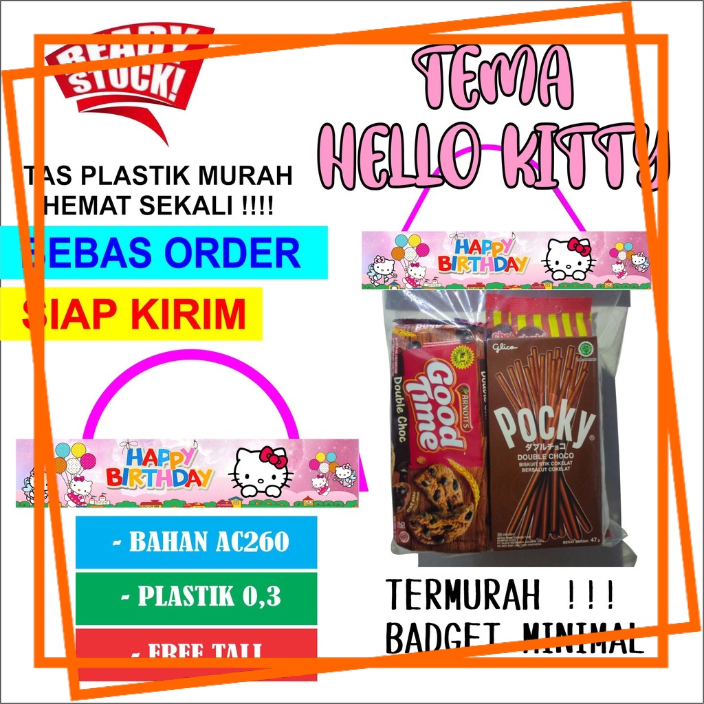 

GOODIE BAG MURAH TAS PLASTIK CUSTOM PLASTIK PROMO TURUN HARGA LAGI Ultah