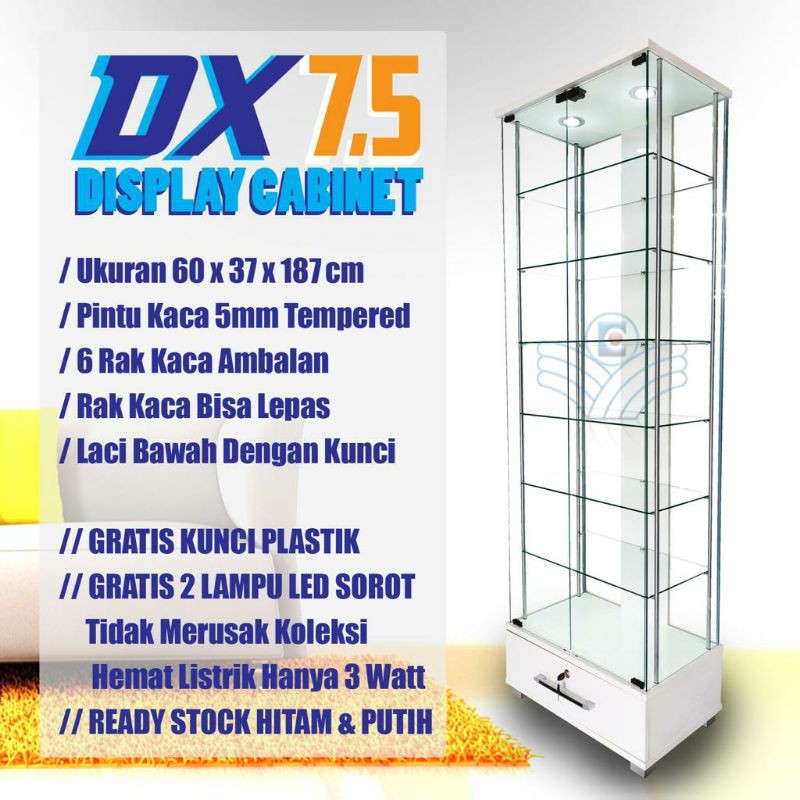 lemari display dx7.5 dx75