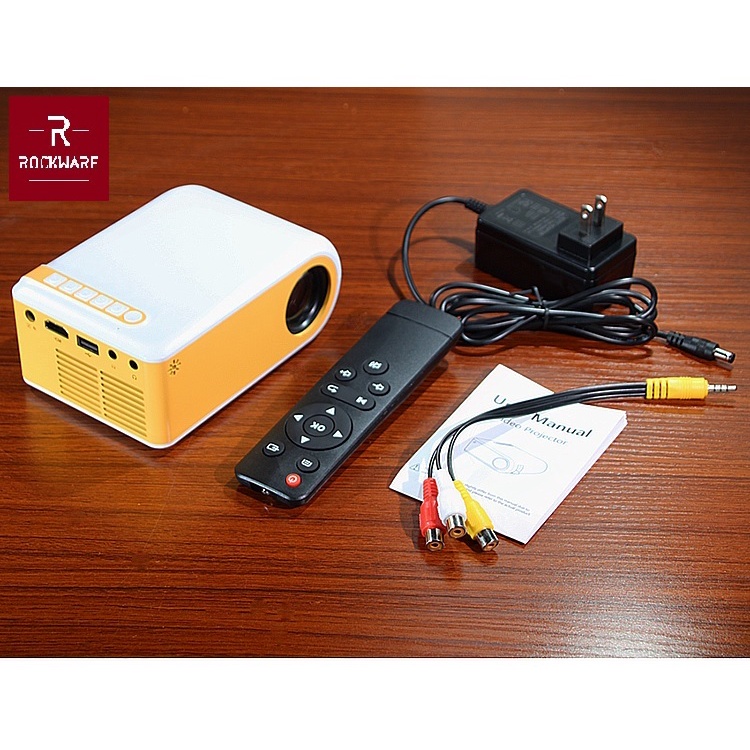 ROCKWARE VF260S WiFi Version - Super Mini Projector 40 ANSI Lumens
