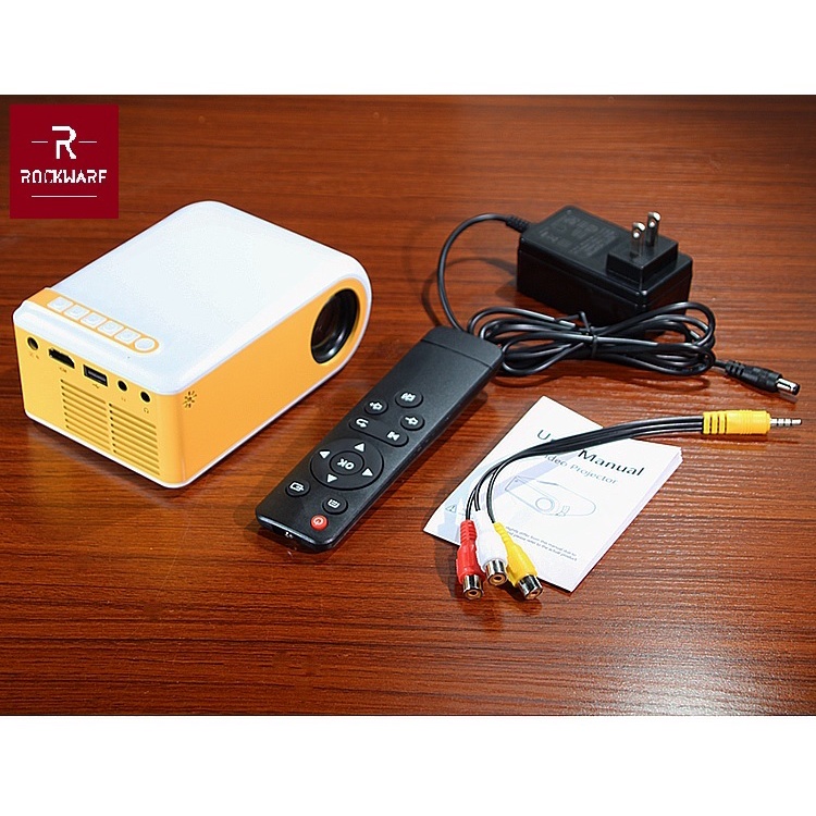 ROCKWARE VF260S WiFi Version - Super Mini Projector 40 ANSI Lumens