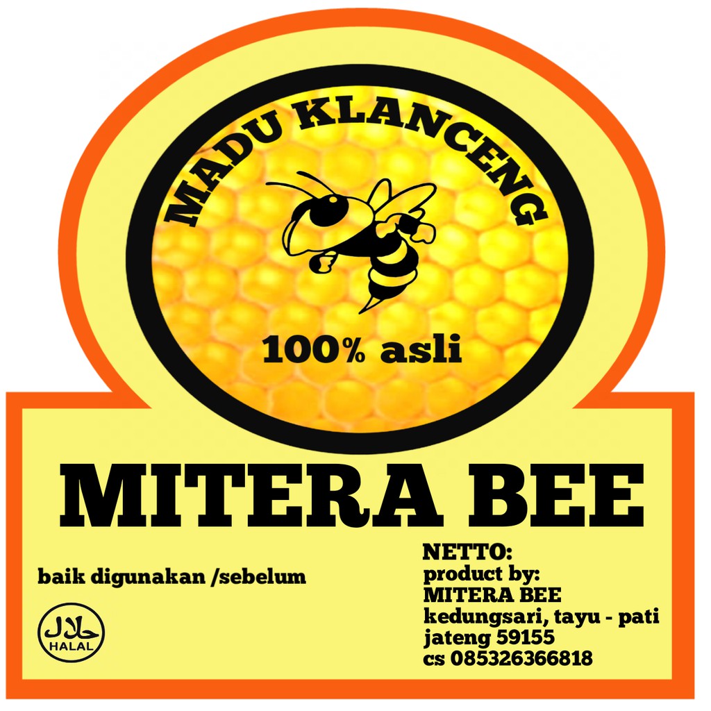 madu klanceng asli murni 100% 500mili