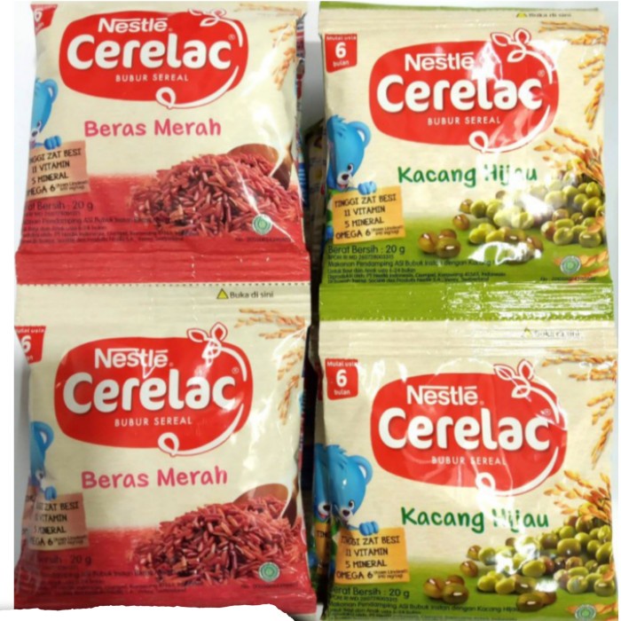 Jual Nestle Cerelac Beras Merah / Kacang Ijo Renceng (8x20 Gr ...