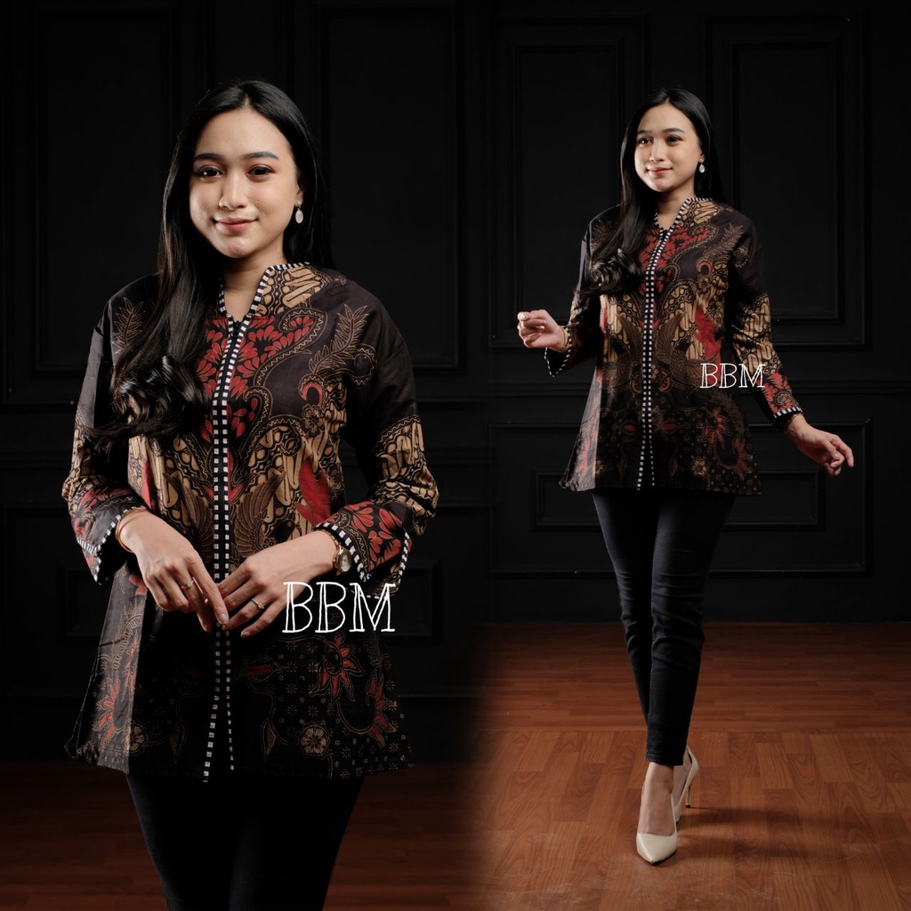 Blouse batik wanita terbaru / Blouse batik wanita /Blouse batik / Blouse batik atasan wanita modern / Blouse batik kekinian / Blouse kantor / Blouse batik kerja / kemeja wanita / baju atasan wanita / Blouse terbaru / blouse batik kantor/ bayar ditempat