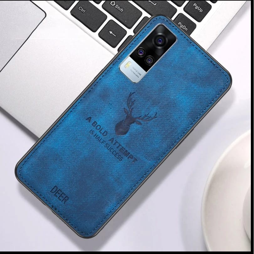 Case Deer Vivo Y51 SoftCase Deer Jeans Canvas SoftCase Pelindung Belakang Back Cover