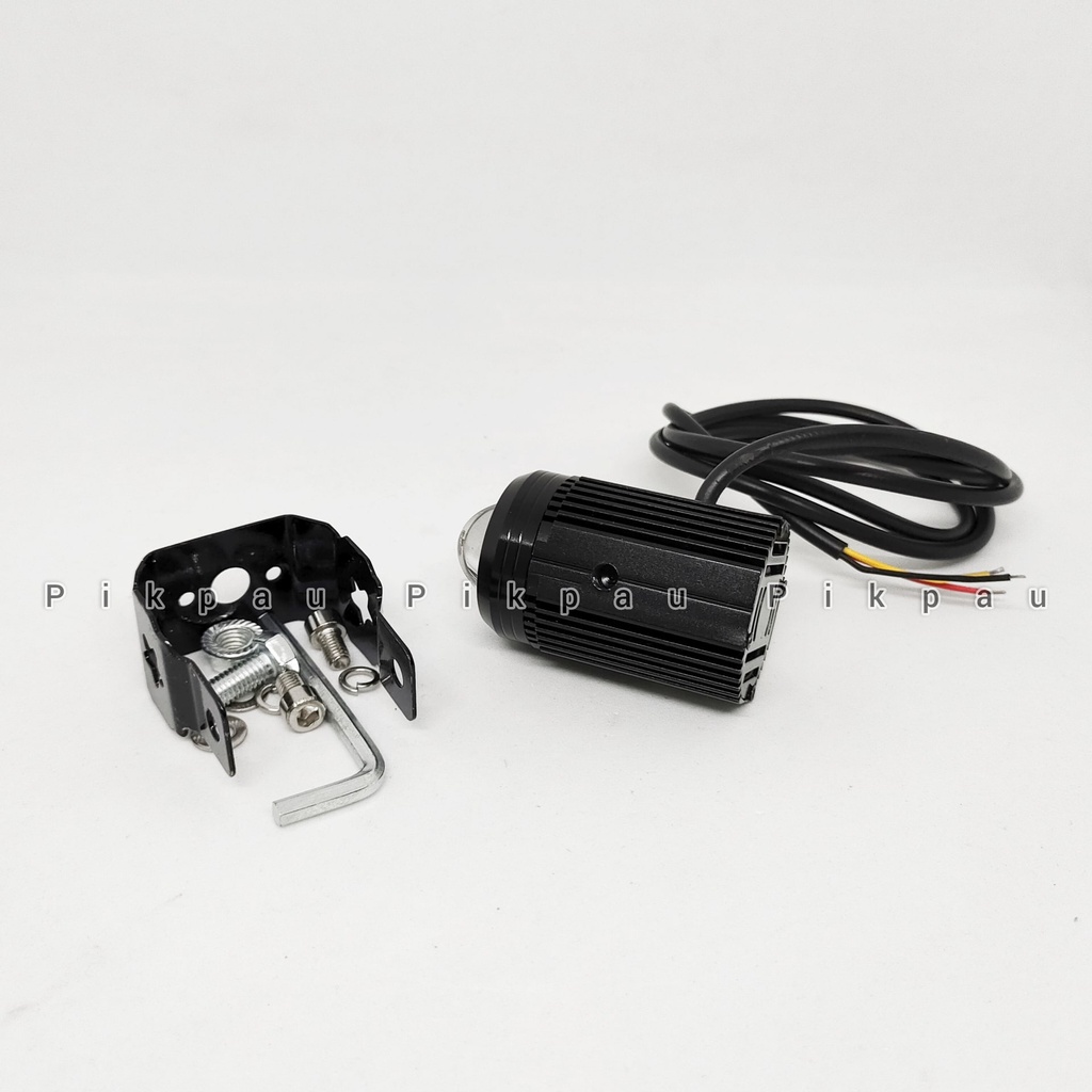 Lampu tembak Laser Sorot D2 mini Led 2 Mode Jauh Dekat High Low Putih Kuning sangat terang Waterproof Untuk Motor Mobil