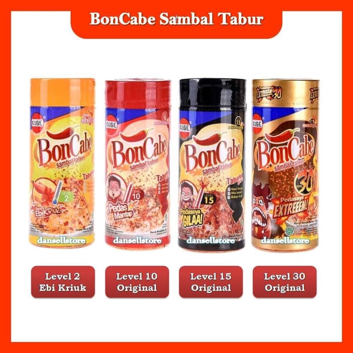 Bon cabe sachet botol / Boncabe sachet botol level 50 max end / level 15 leve 30