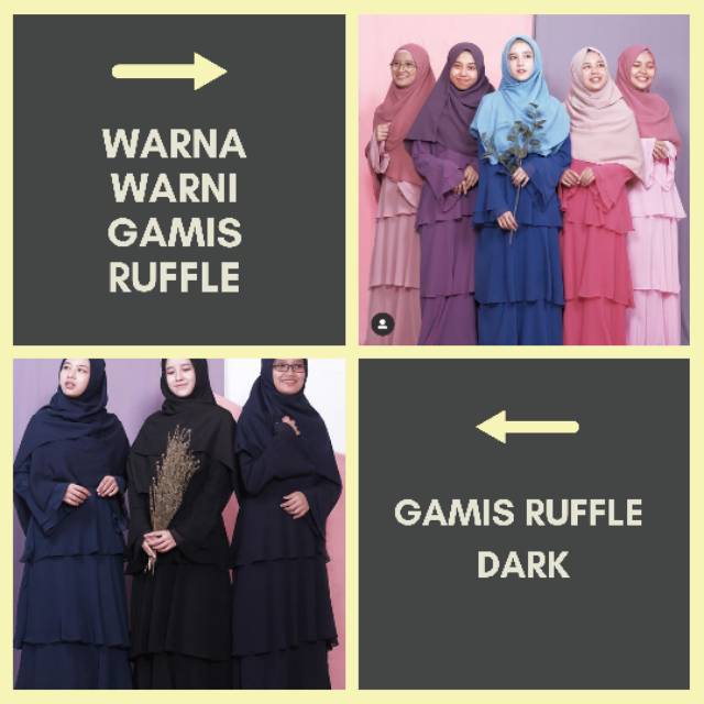 Gamis Akad Ruffle by Hijab Alila