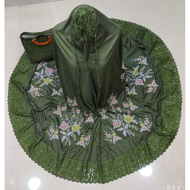 Mukena bordir strimin bukittinggi, padang