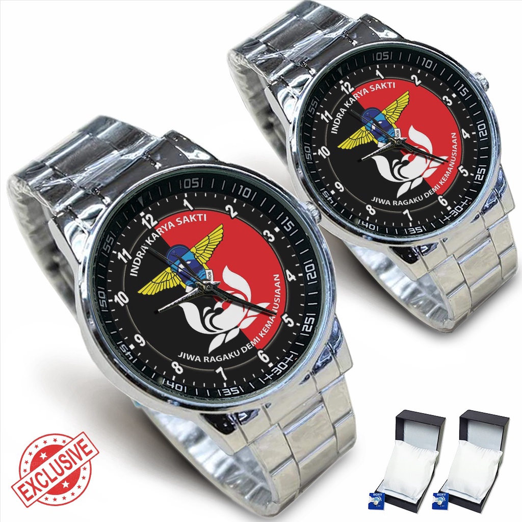 Jam Tangan Rantai Couple KORPS BRIMOB POLRI (Nice)