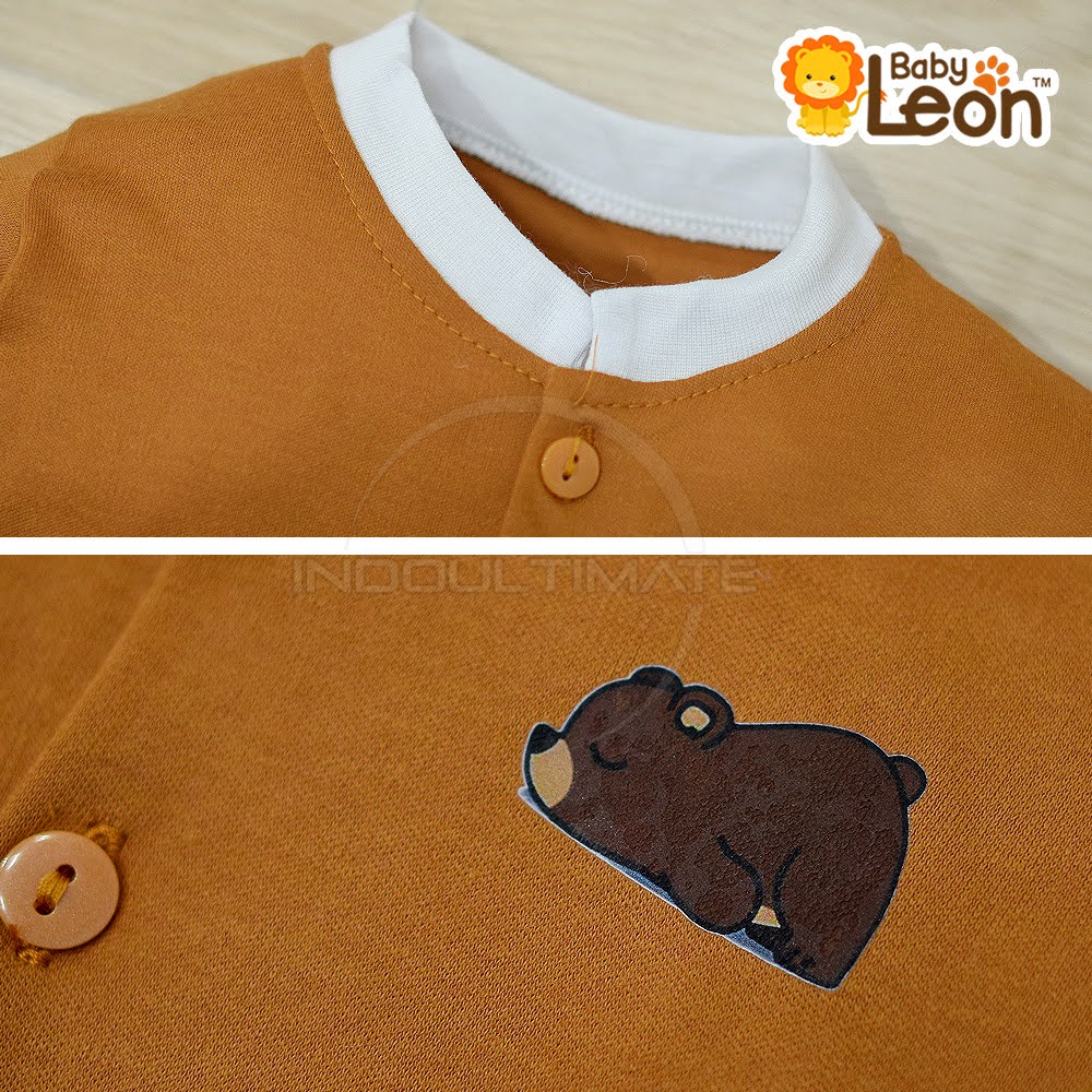 BABY LEON Sleepsuit Bayi Jumpsuit Bayi Jumpsuit Jumper Bayi Perempuan Baju Tidur Bayi Anak Piyama Bayi Setelan Baju Bayi Lengan Panjang Laki Laki Perempuan Cewek Cowok Murah BC-073