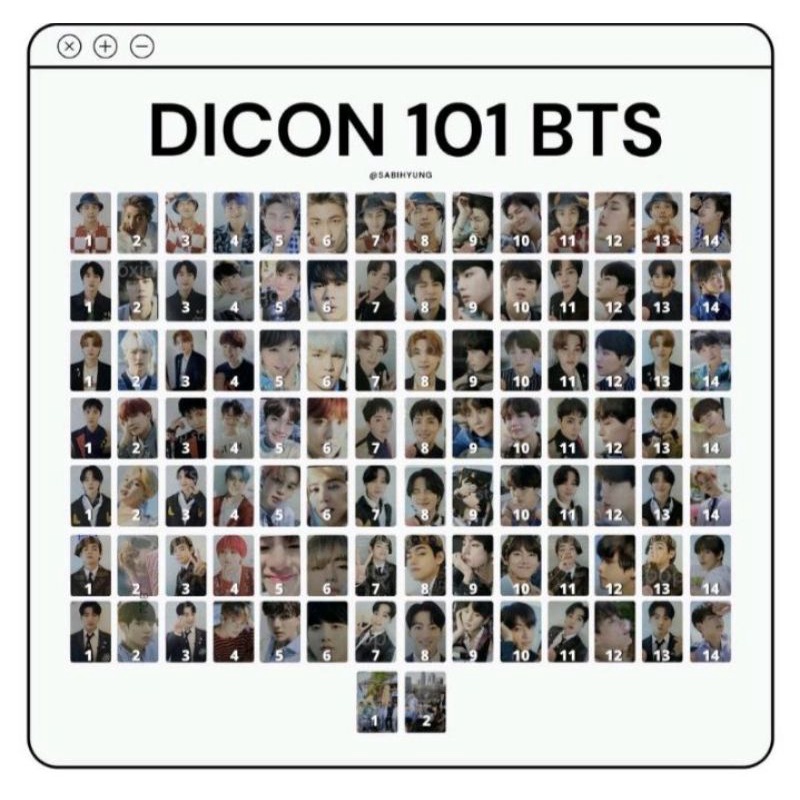 sharing DICON BTS member jin,Suga,Jimin,Tae,jk, binder dicon