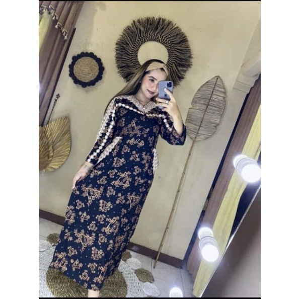 PROMO TERLARIS LONGDRES DASTER RENDA ARAB CALISTA RESLETING DEPAN BUSUI TERMURAH GAMIS CANTIK-1