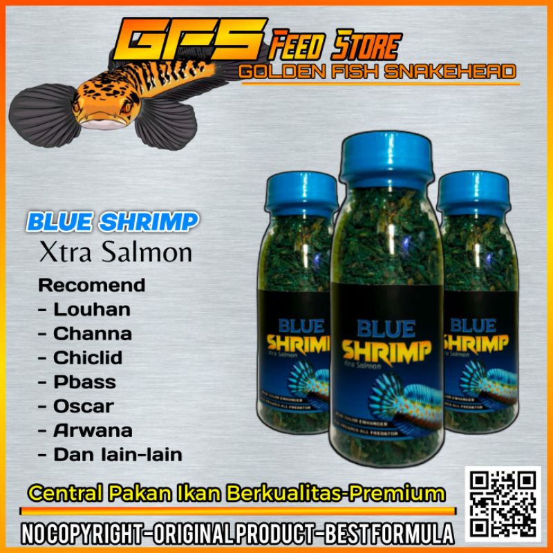 Blue Shrimp Udang Biru Pakan Pulchra Kemasan Botol 100 ml