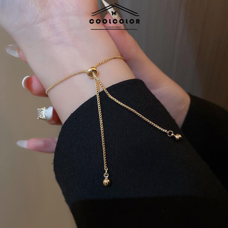 COD❤️Gelang Bunga Kelopak Berlian Opal Wanita Korea Simpul Hadiah Aksesoris Perhiasan Fashion kecenderungan Mewah Fashion Ready Stock