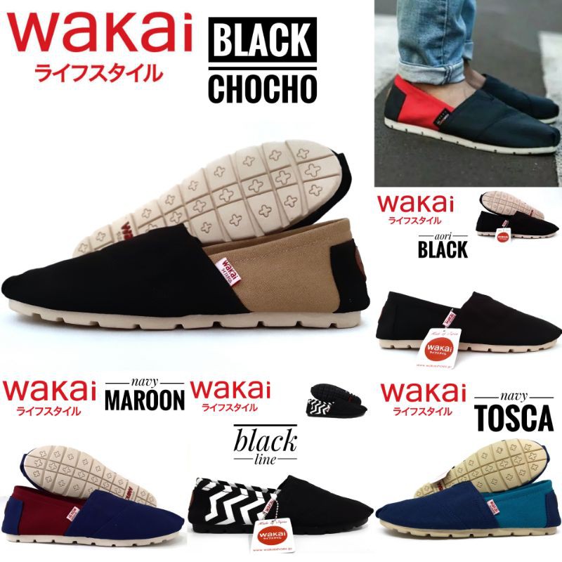 Sepatu wakai slip on label vietnam GRADE ORI [ PART 2 ]