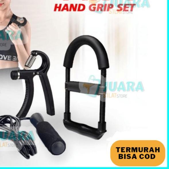 ♨ Handgrip Set 5-60kg Power Wrist Skipping Finger Exercise Alat Fitness Alat Gym Satu Set ❋