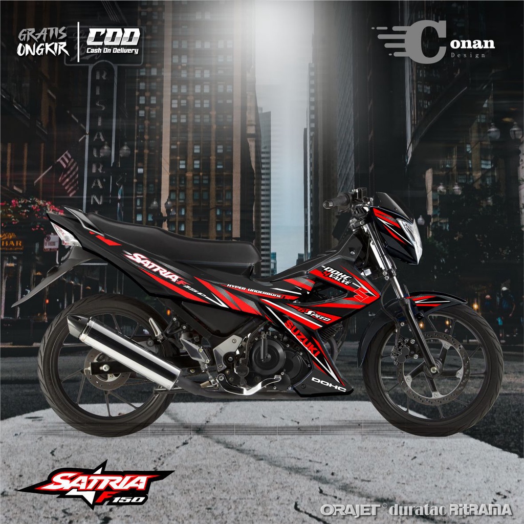 Stiker Motor Striping Satria F150 Satria F150 Suzuki