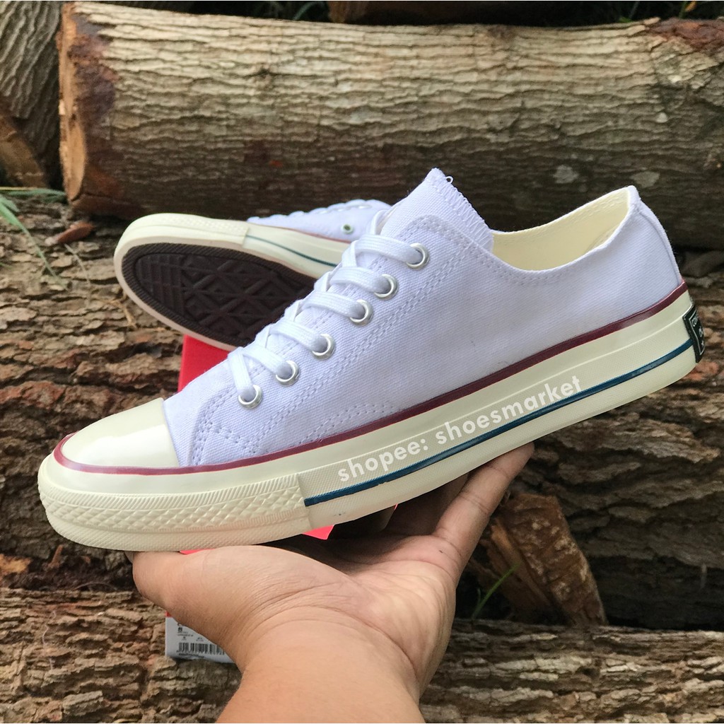 SEPATU CONVERSE 70S low FULL WHITE ALL STAR CHUCK TAYLOR OBRAL MURAH