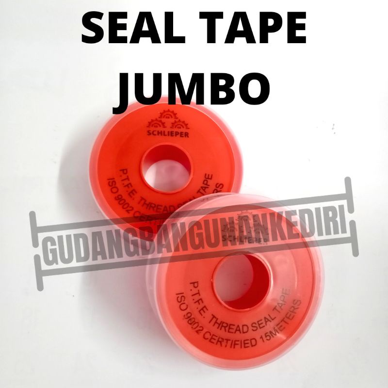 Seal tape ukuran besar / seal tape jumbo | ptfe thread seal tape hendso viper (19mm x 0.2mm x 15m)